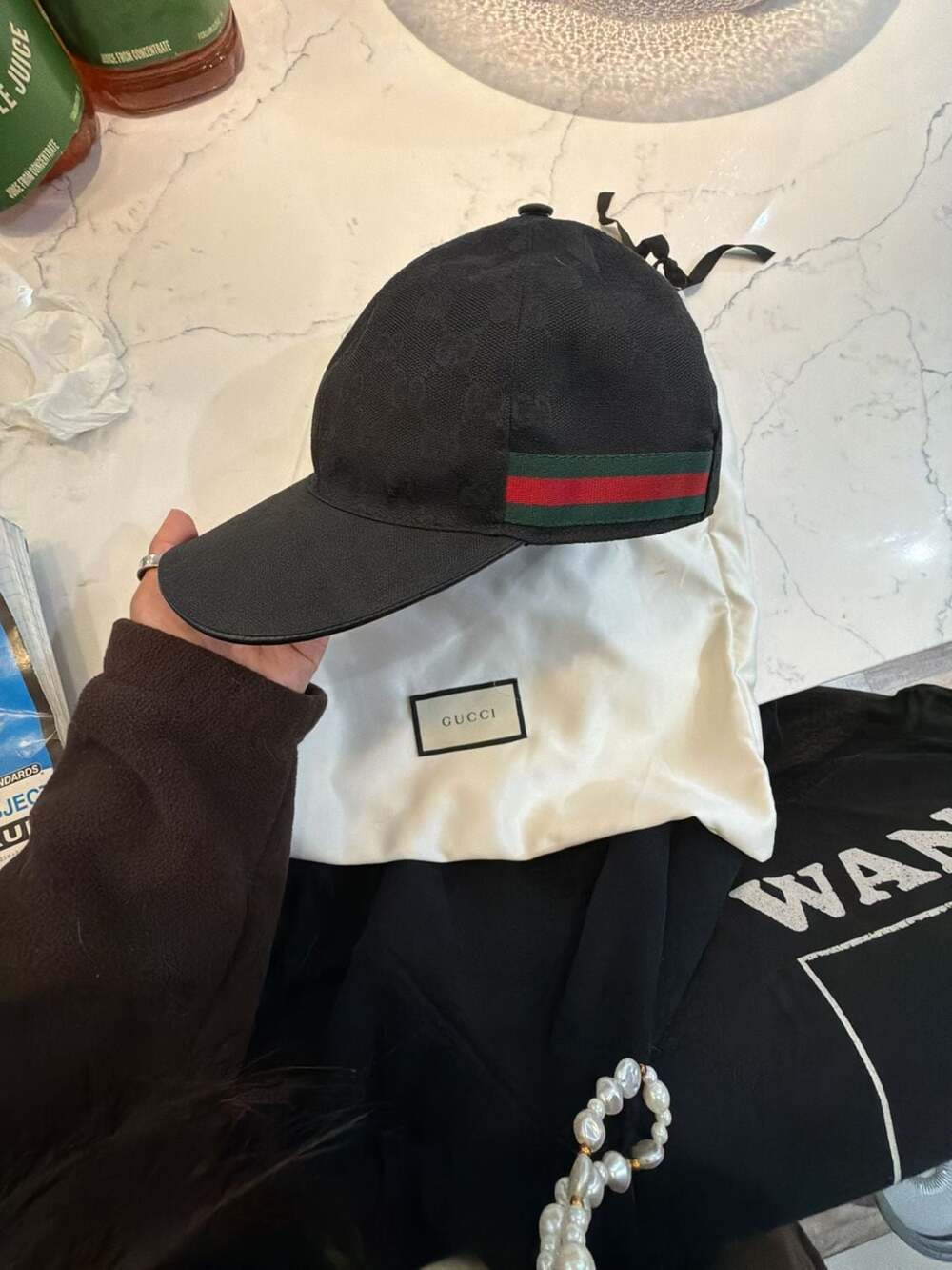 Gucci Original GG Canvas Baseball Cap with Web Detail